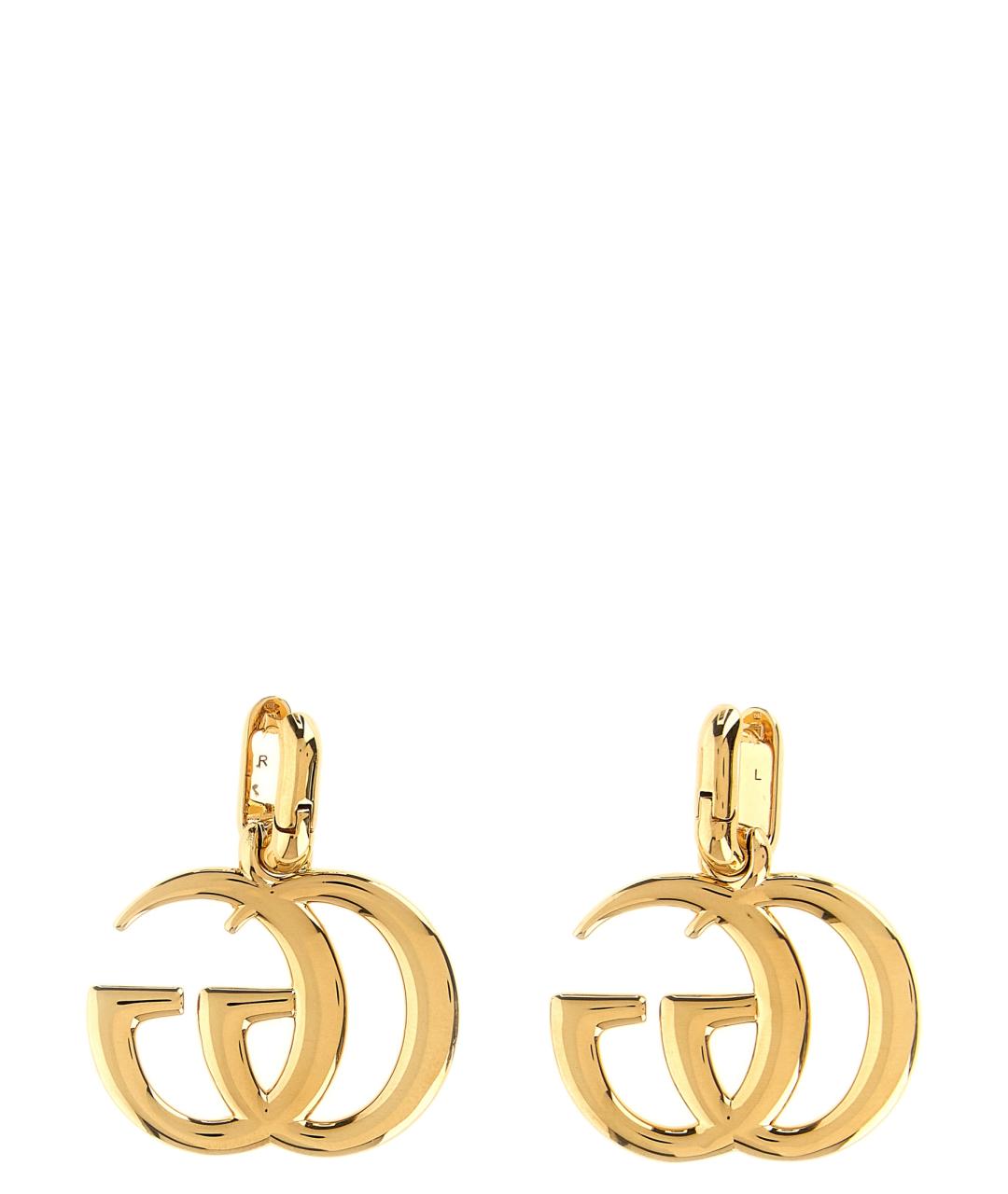 GUCCI Золотые металлические серьги, фото 2