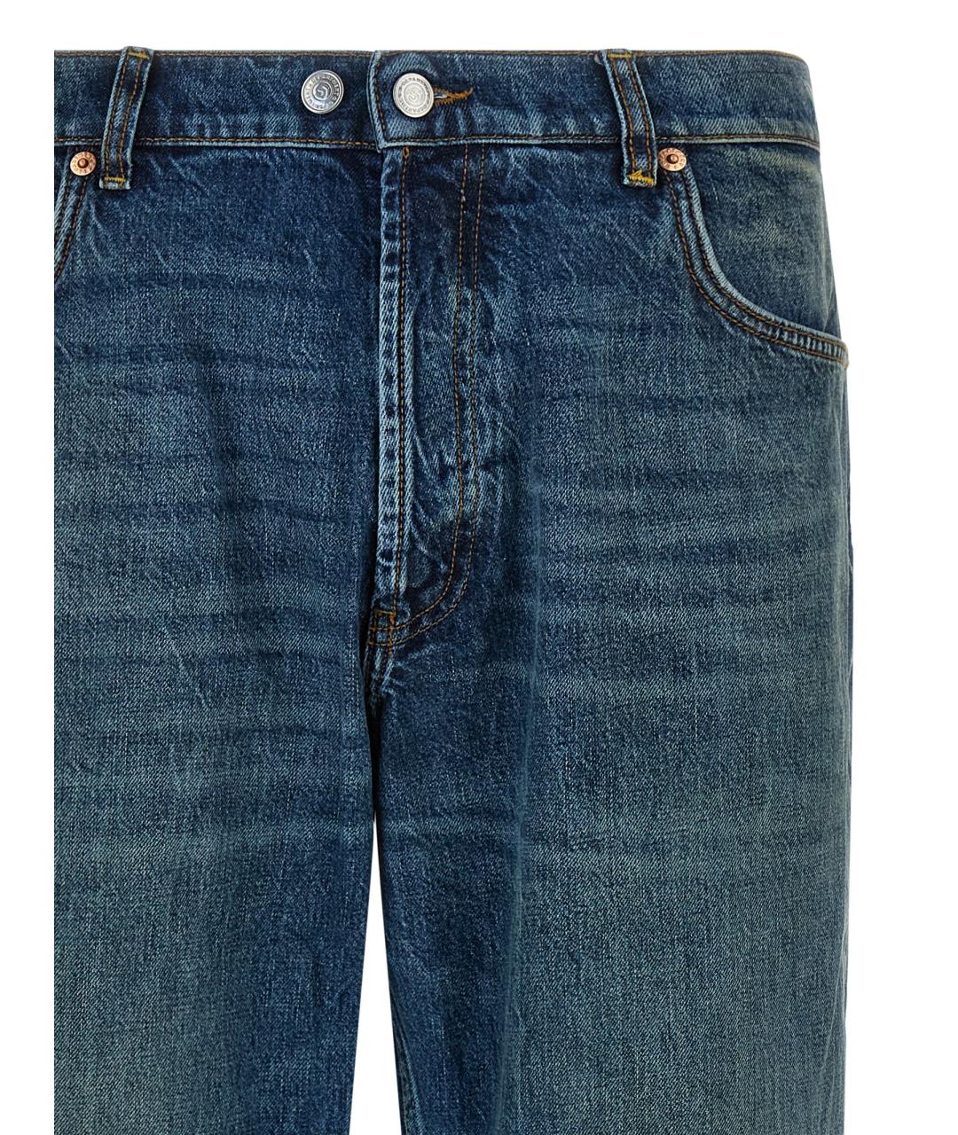 DEPARTMENT 5 Синие хлопковые прямые джинсы, фото 3