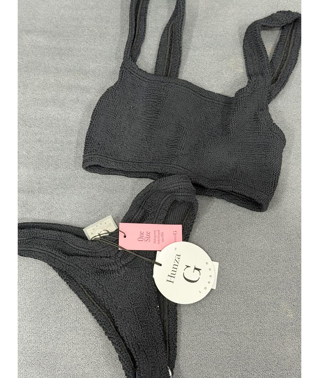 HUNZA G Черный купальник, фото 3