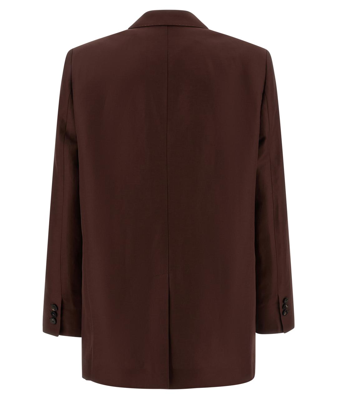 ALBERTO BIANI Коричневый вискозный жакет/пиджак, фото 2