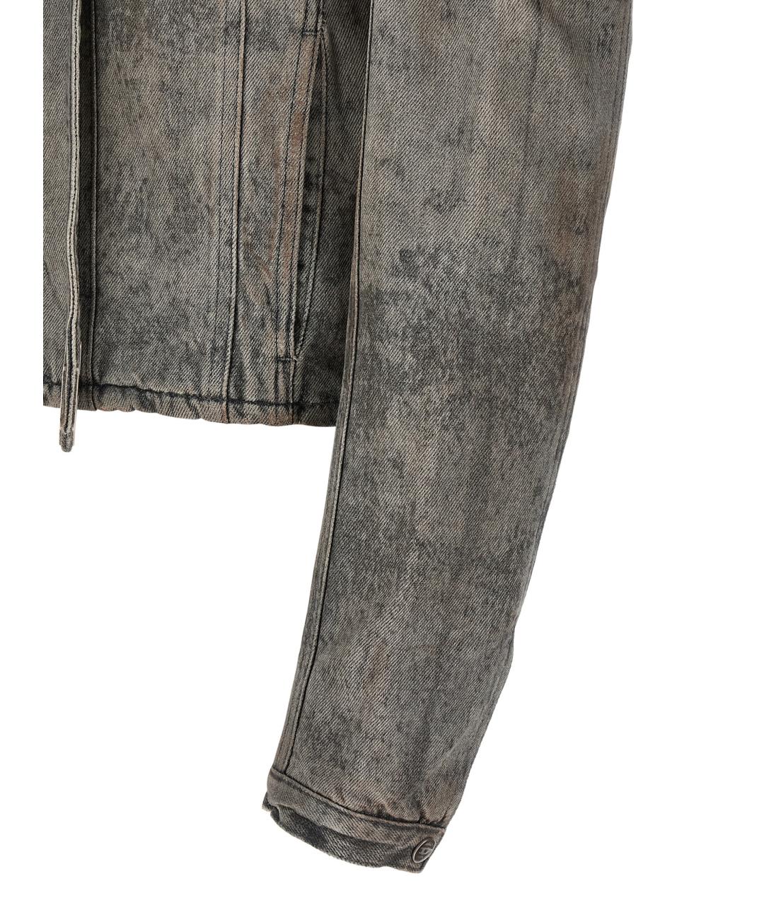 DIESEL Серая хлопковая куртка, фото 4