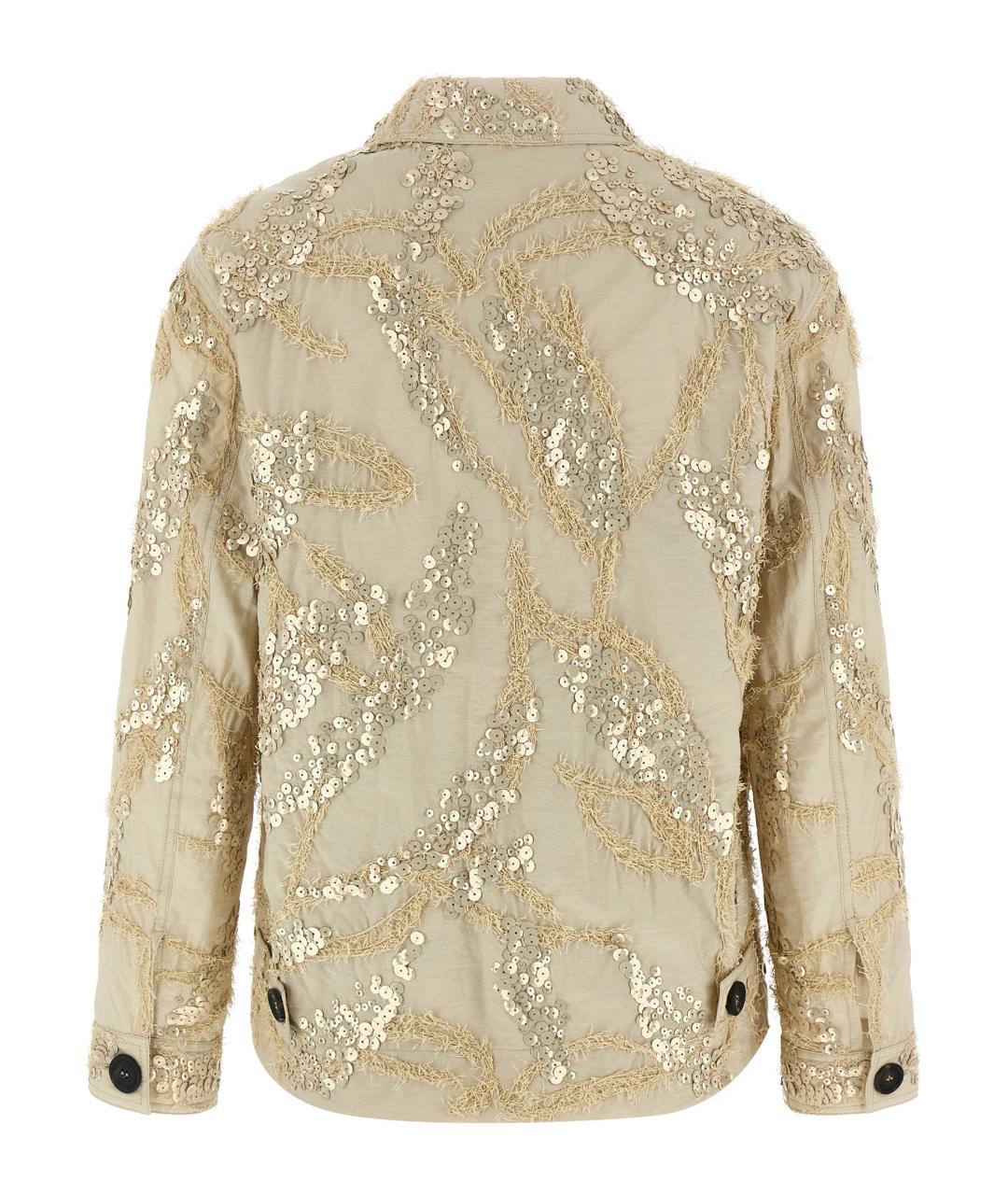 BRUNELLO CUCINELLI Бежевая хлопковая куртка, фото 2