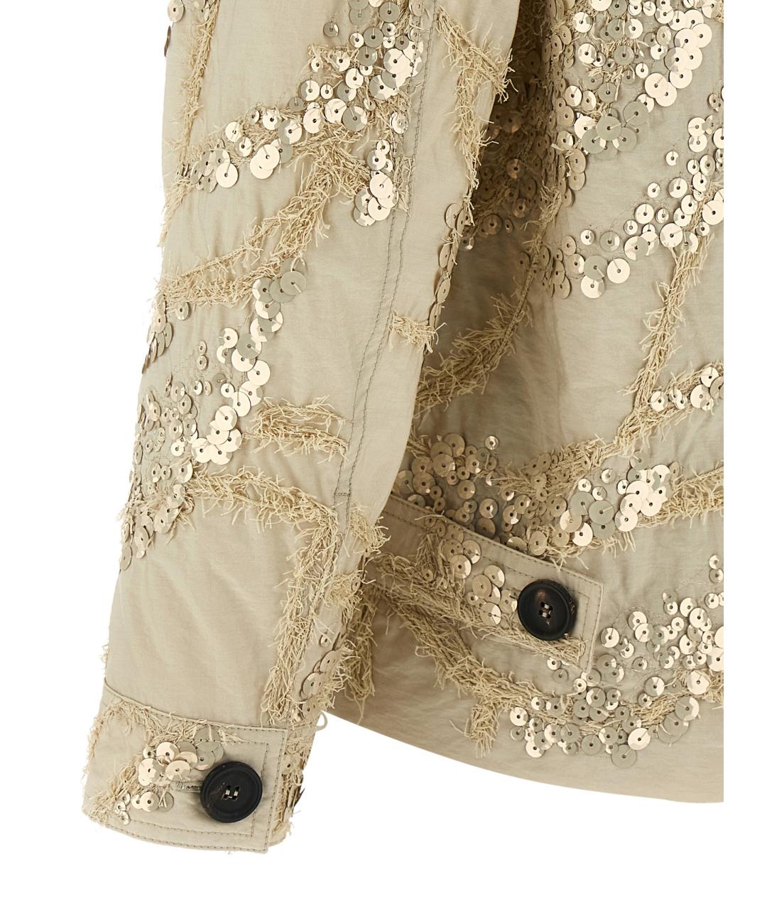 BRUNELLO CUCINELLI Бежевая хлопковая куртка, фото 4