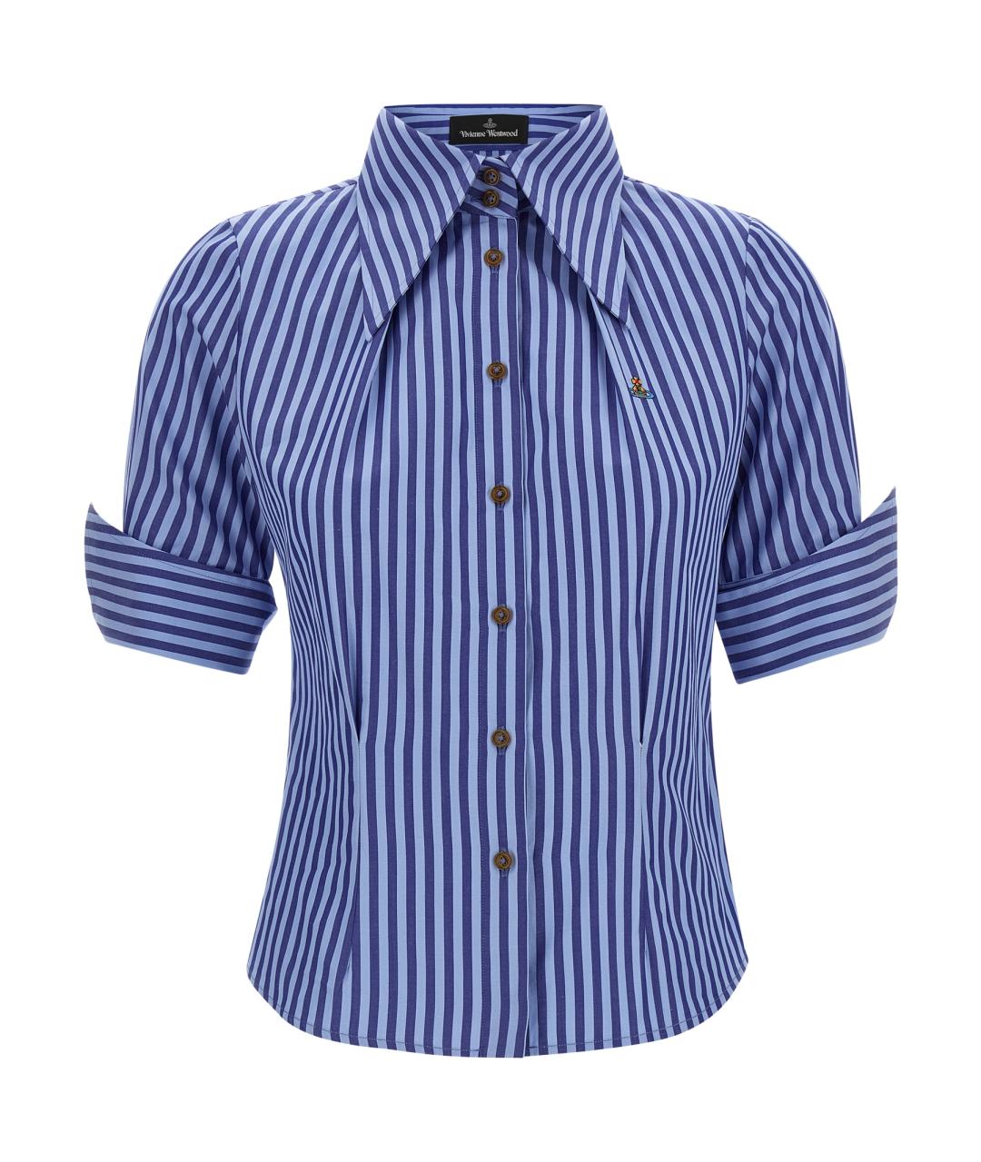 VIVIENNE WESTWOOD Синяя хлопковая рубашка, фото 1