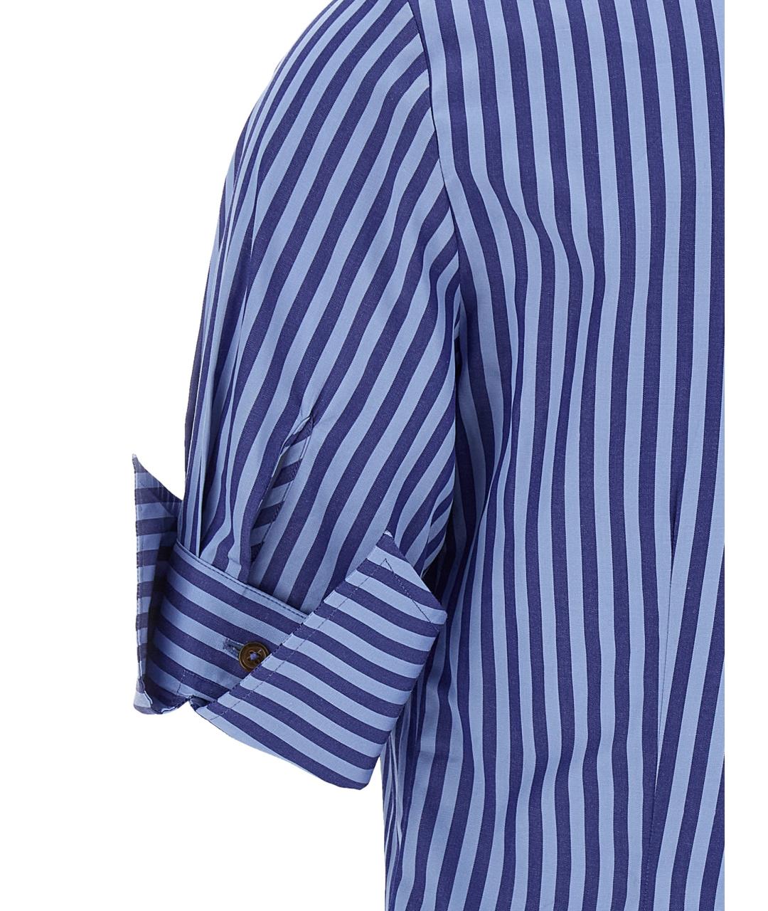 VIVIENNE WESTWOOD Синяя хлопковая рубашка, фото 4