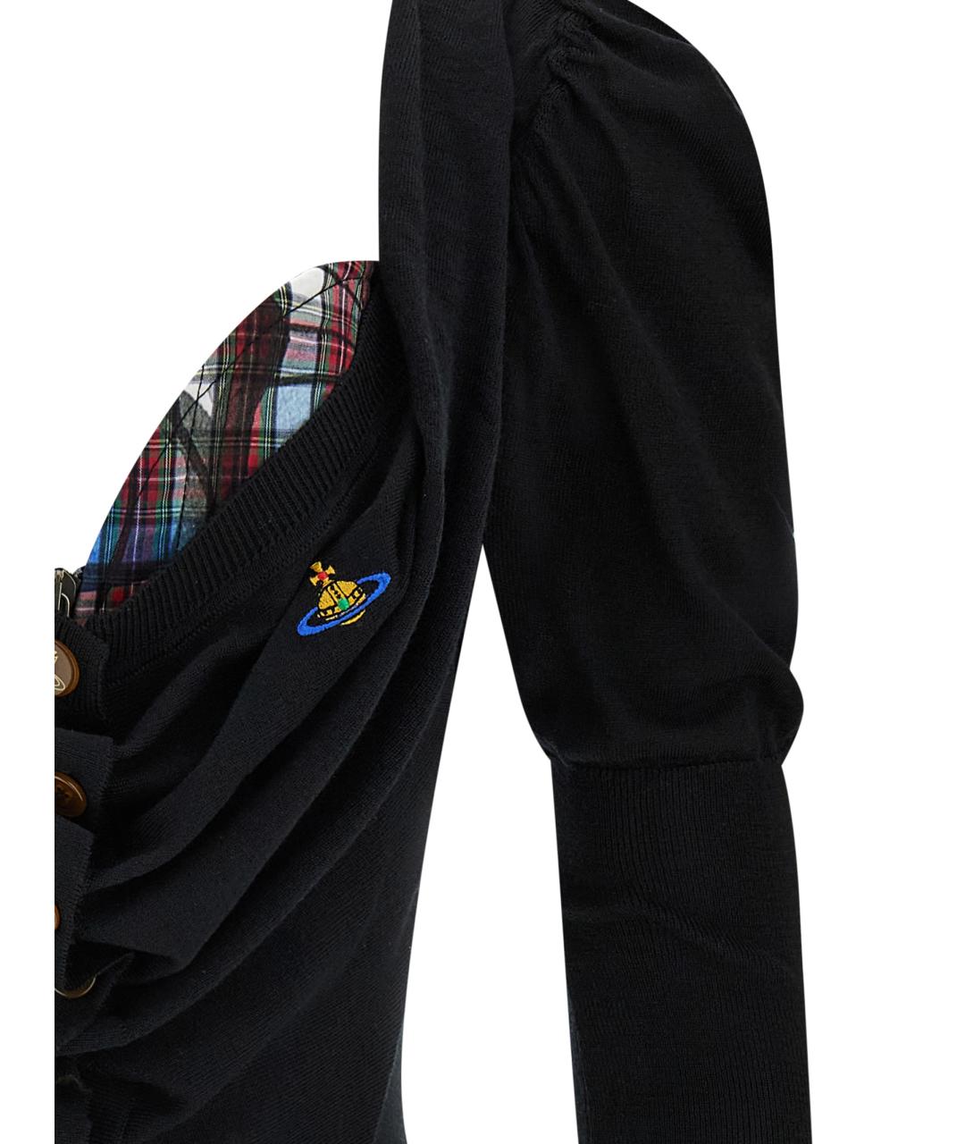 VIVIENNE WESTWOOD Черный шерстяной кардиган, фото 3