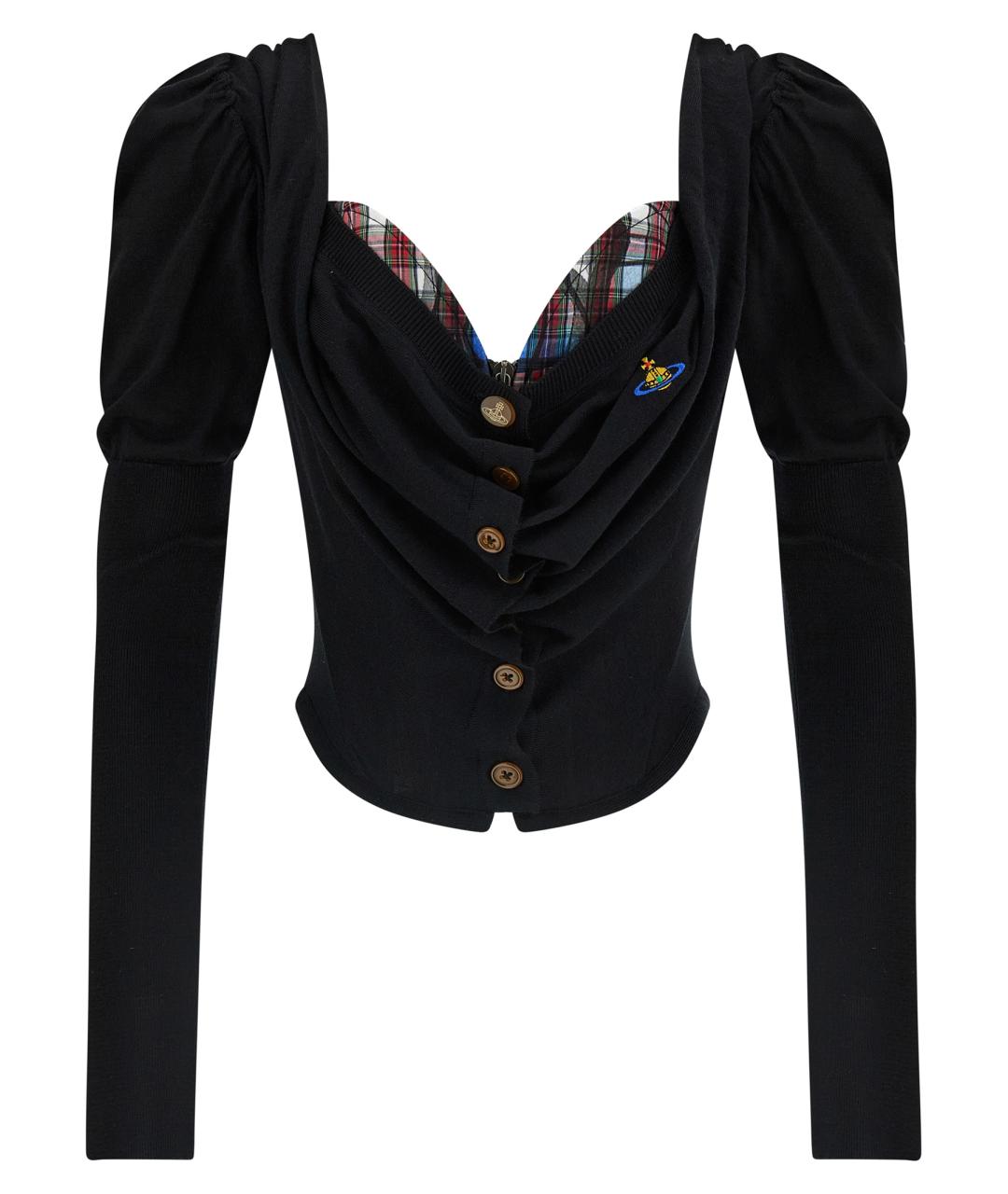 VIVIENNE WESTWOOD Черный шерстяной кардиган, фото 1