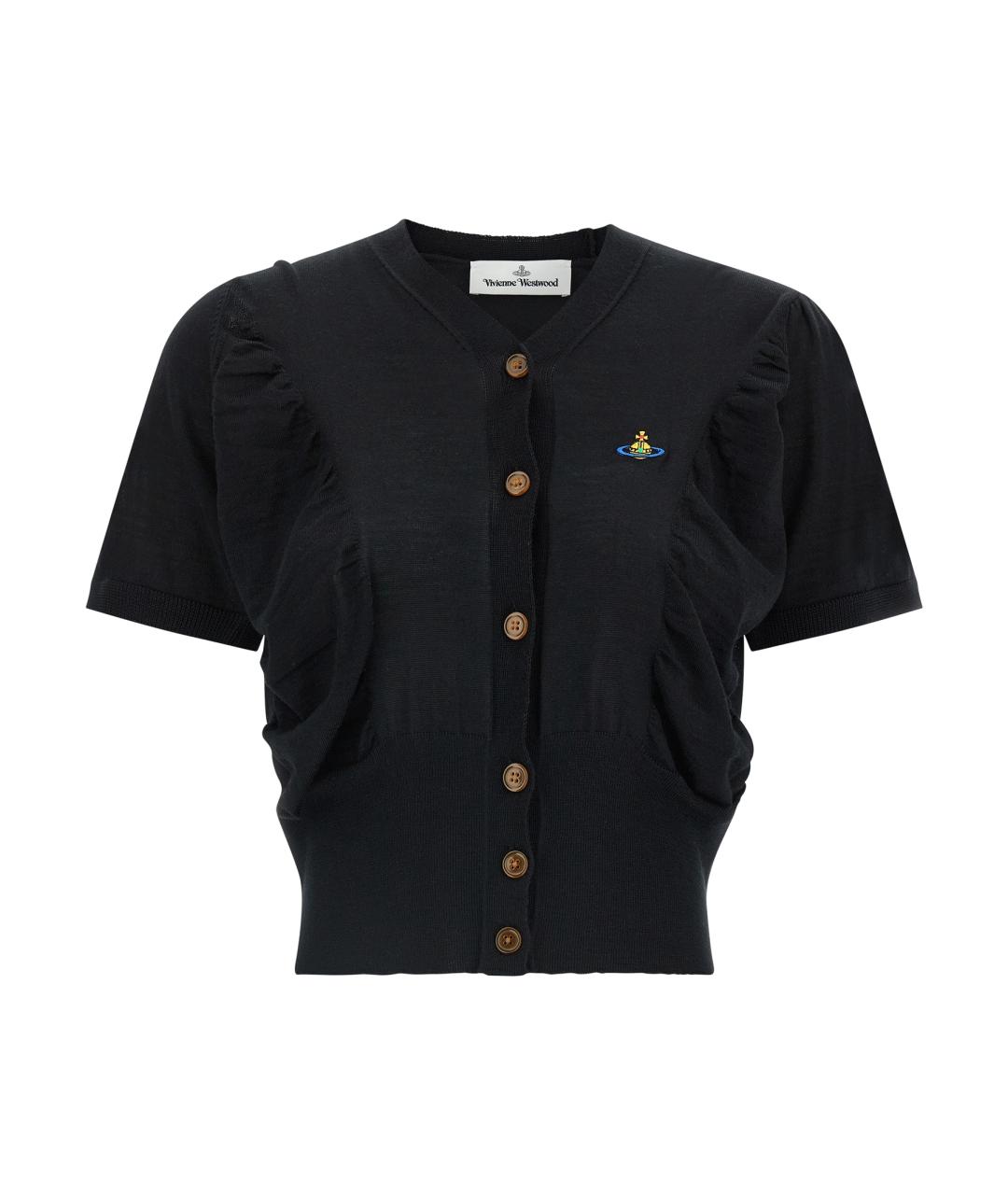 VIVIENNE WESTWOOD Черный шерстяной кардиган, фото 1