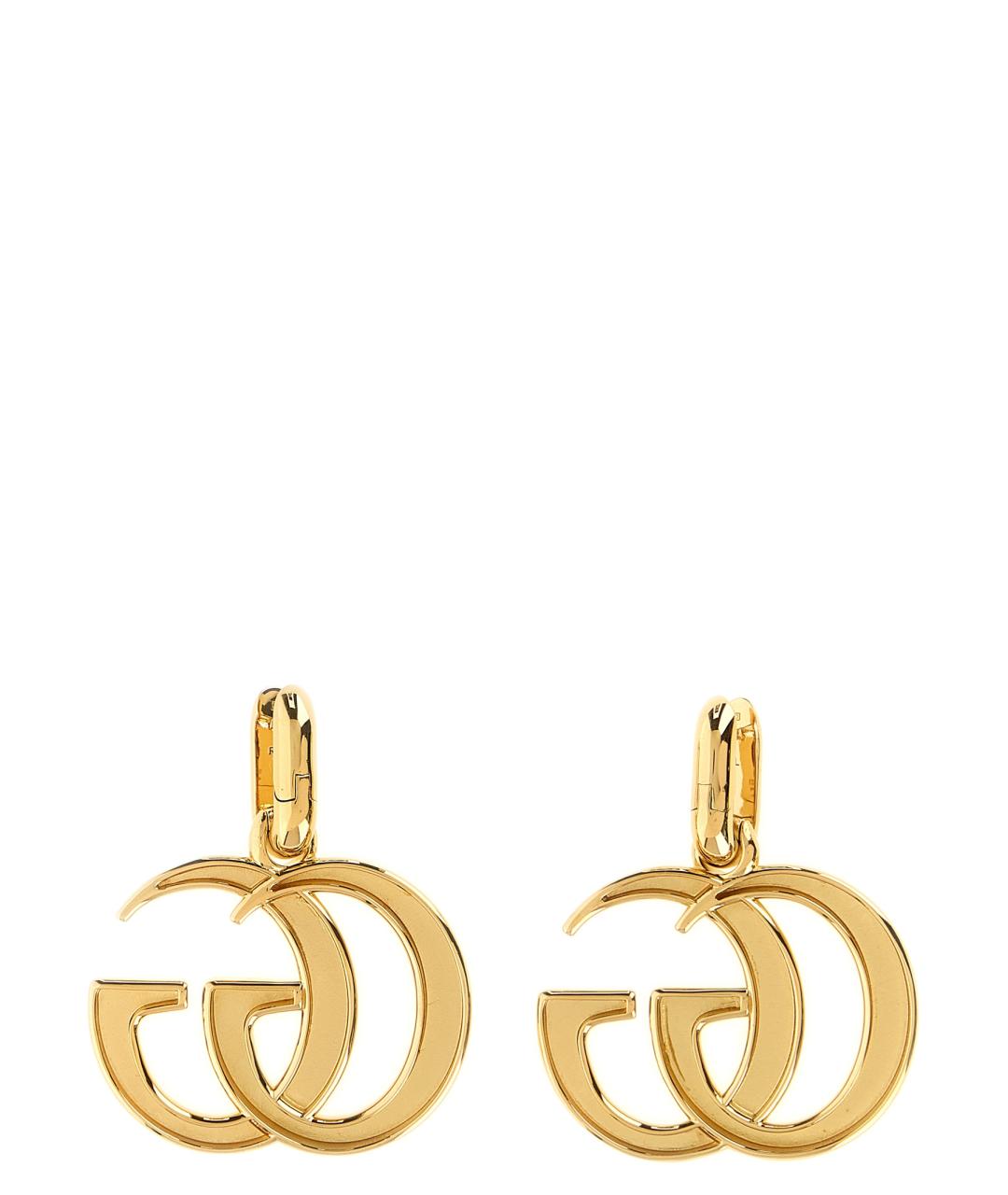 GUCCI Золотые металлические серьги, фото 2
