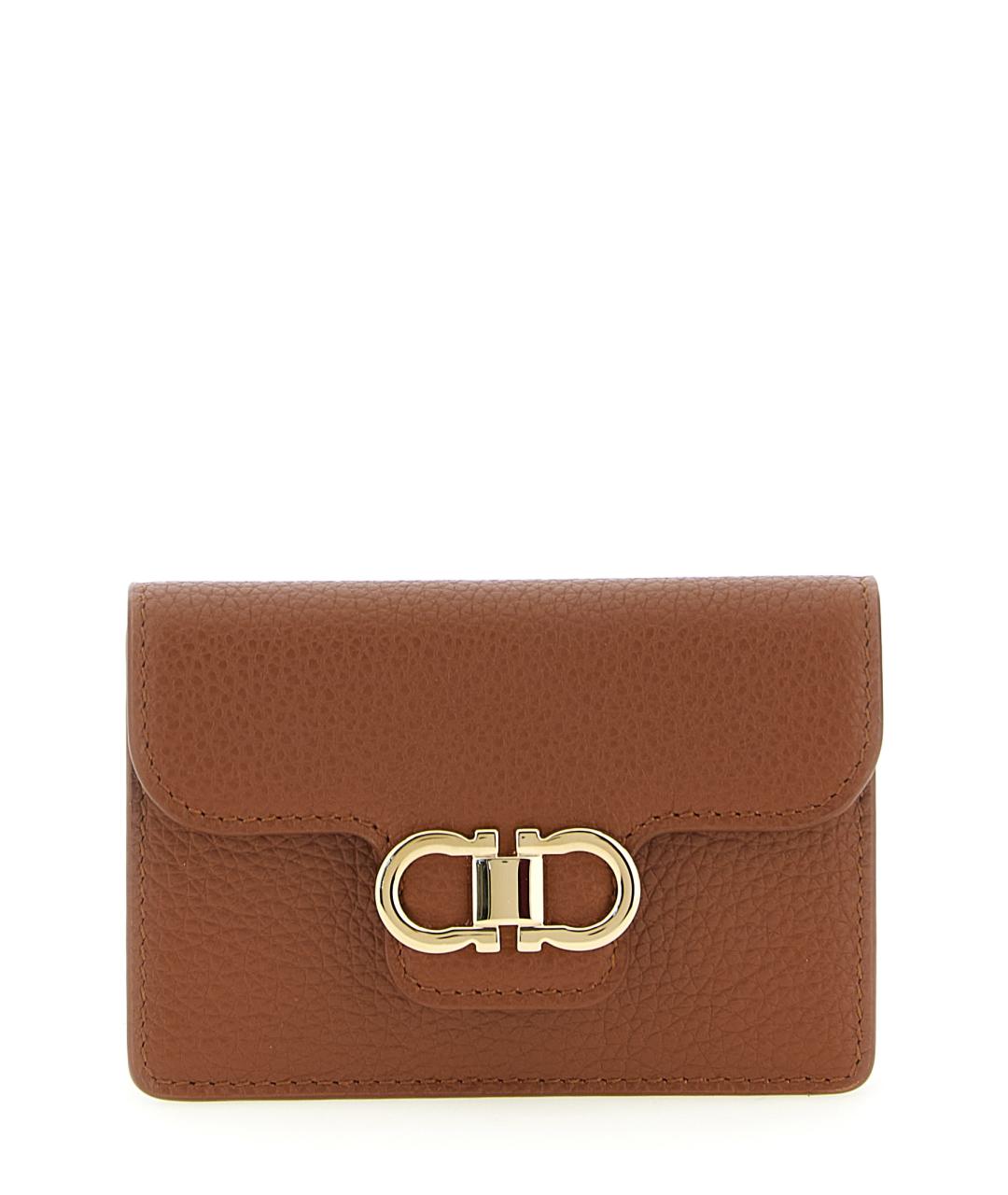 FERRAGAMO Коричневая ключница, фото 1