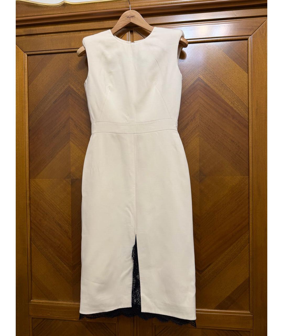 ALEXANDER MCQUEEN Бежевое коктейльное платье, фото 5