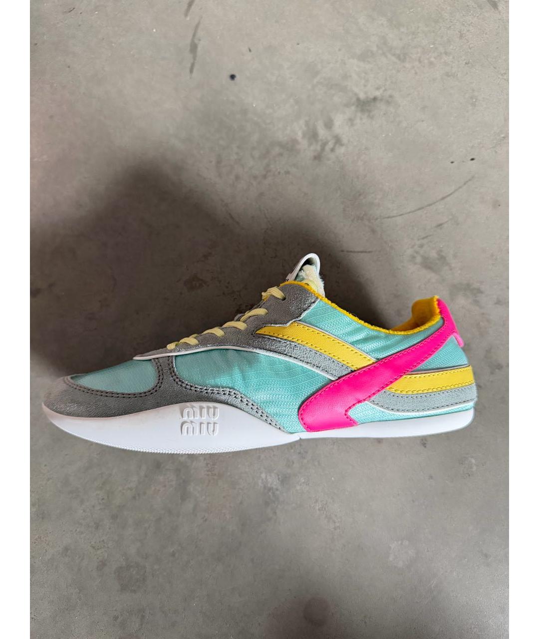 MIU MIU Мульти текстильные кеды, фото 7