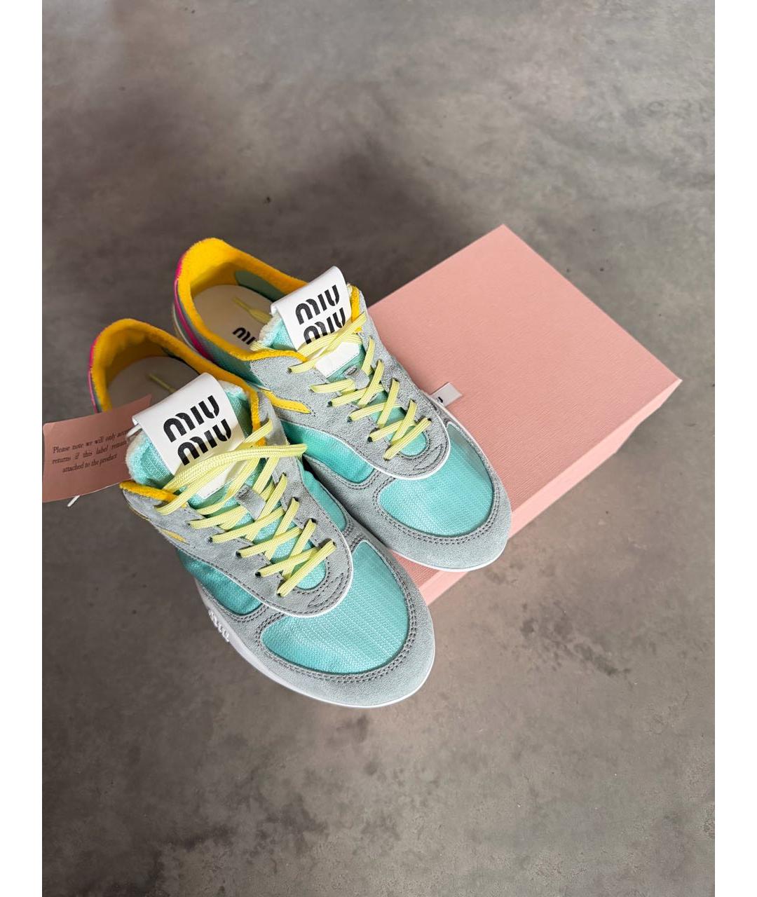 MIU MIU Мульти текстильные кеды, фото 6