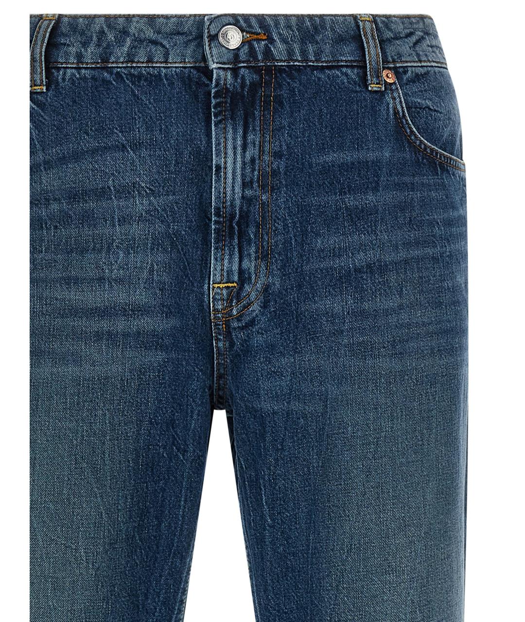 DEPARTMENT 5 Синие хлопковые прямые джинсы, фото 3