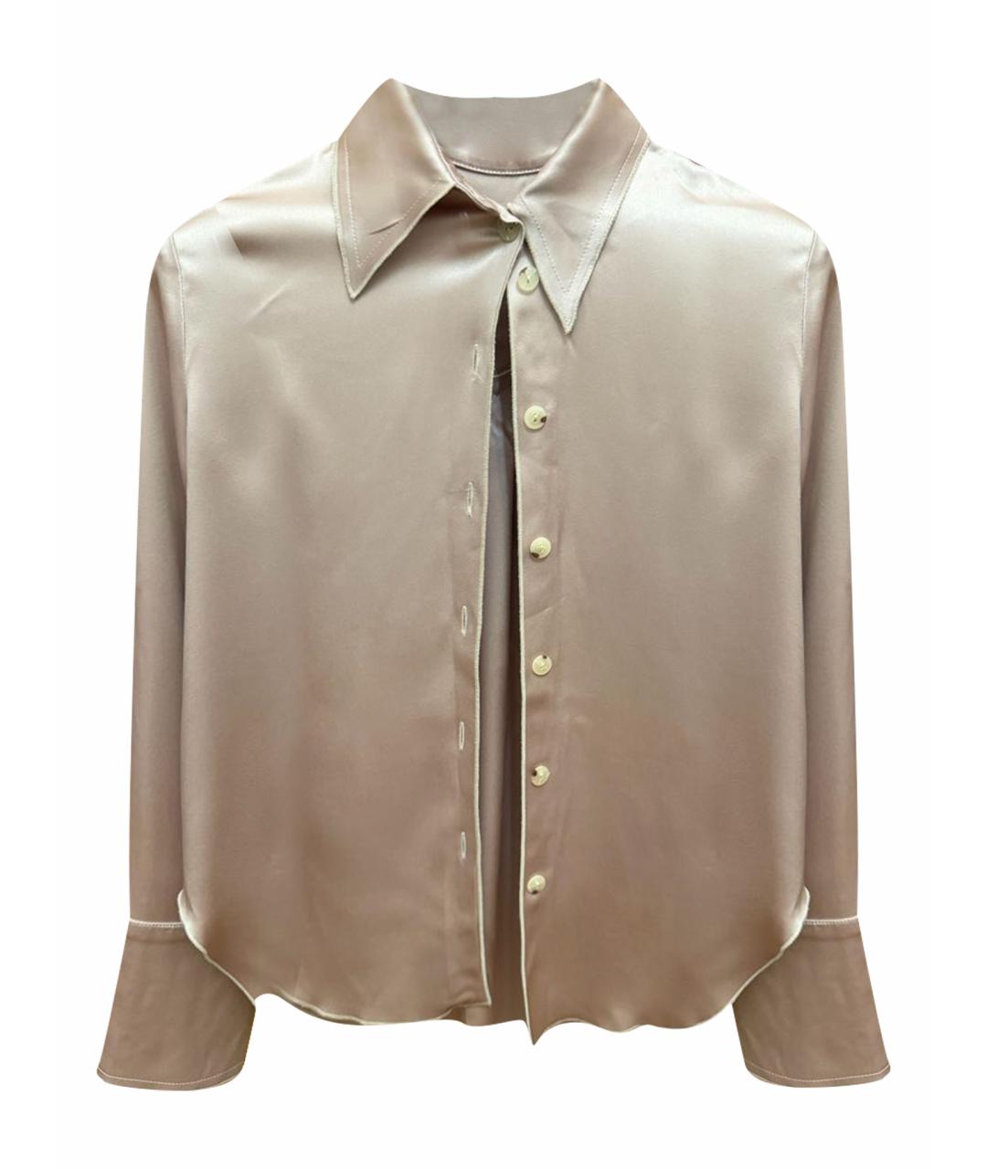 NANUSHKA Розовая атласная рубашка, фото 1