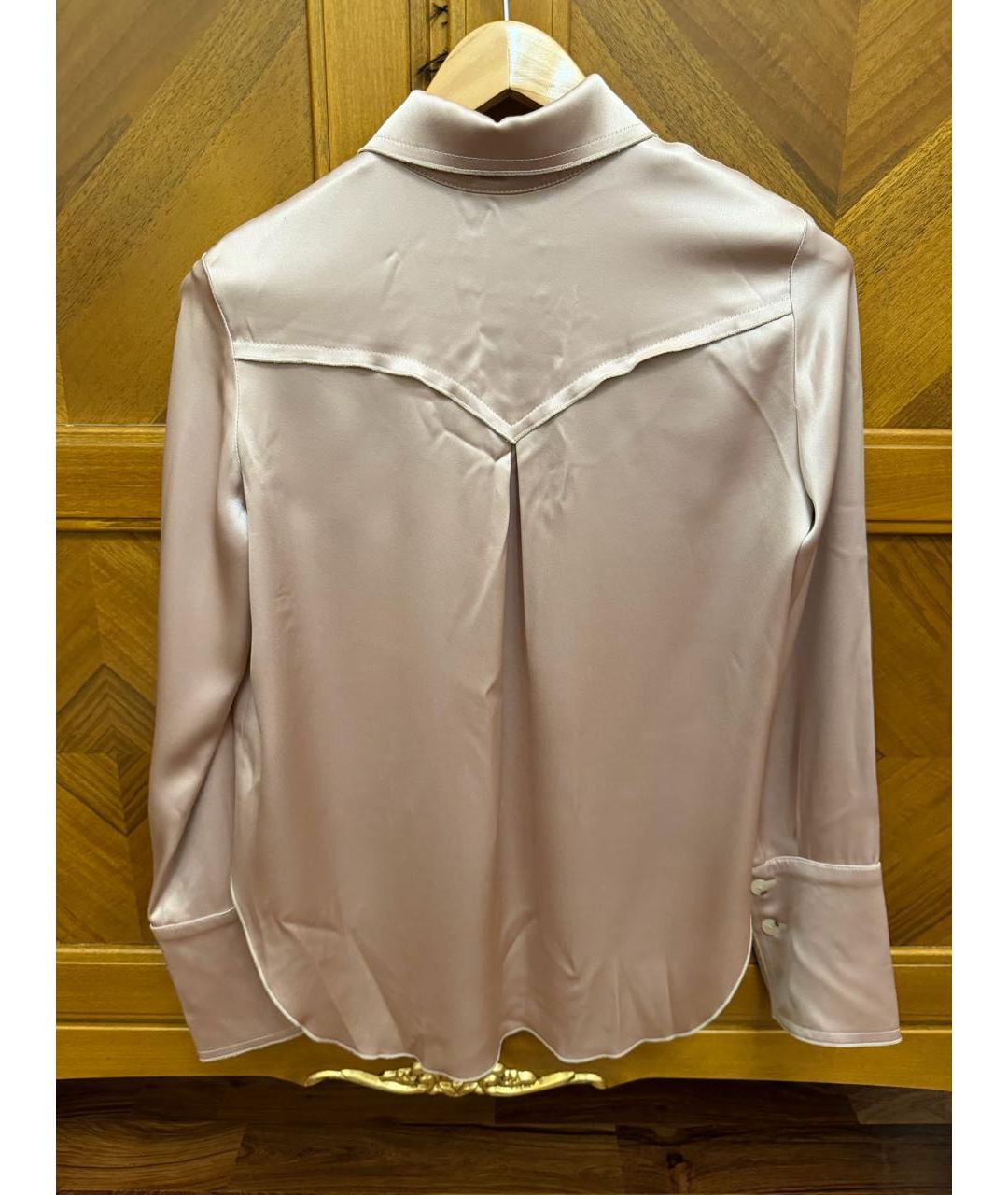 NANUSHKA Розовая атласная рубашка, фото 3