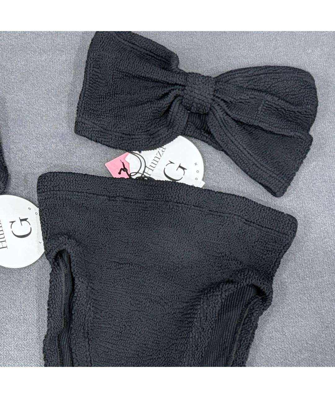 HUNZA G Черный купальник, фото 2