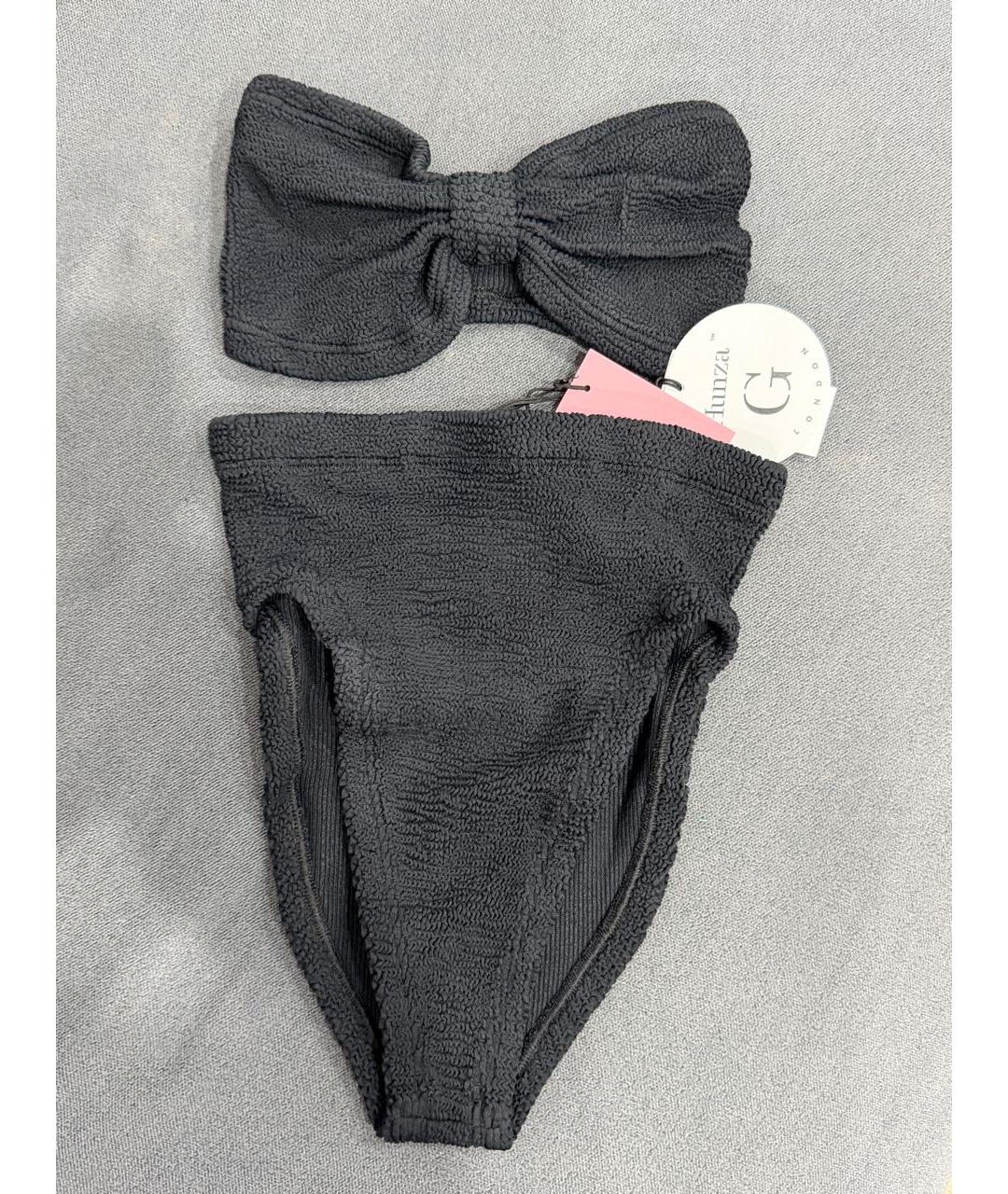 HUNZA G Черный купальник, фото 4