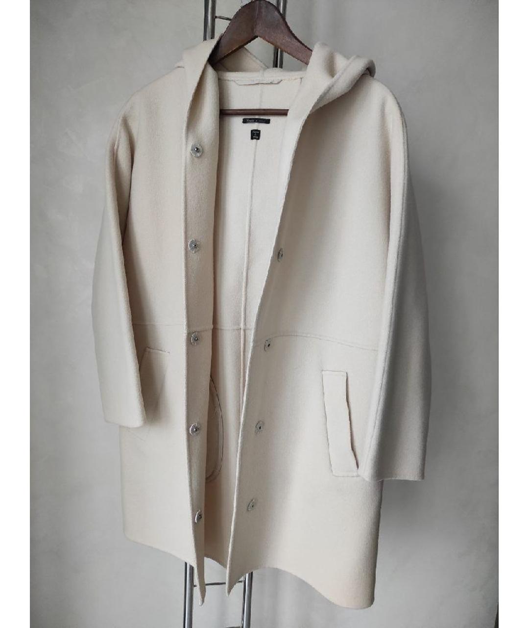 WEEKEND MAX MARA Бежевое шерстяное пальто, фото 6