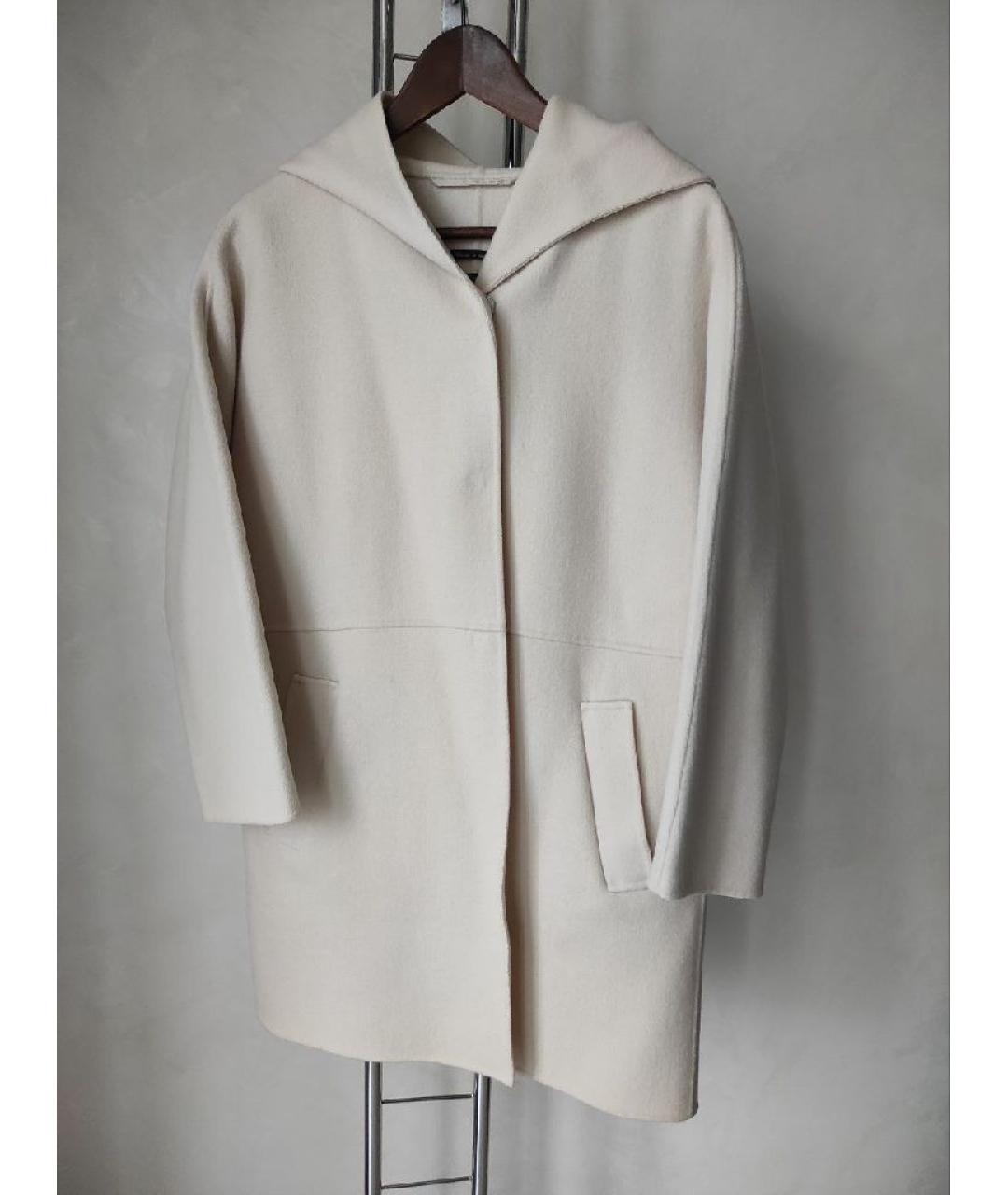 WEEKEND MAX MARA Бежевое шерстяное пальто, фото 2