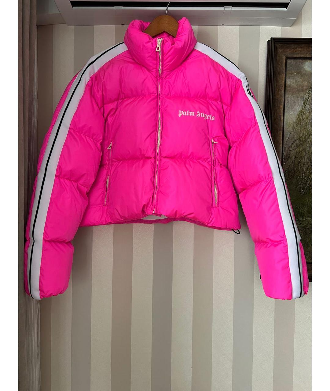 PALM ANGELS Фуксия полиэстеровая куртка, фото 5