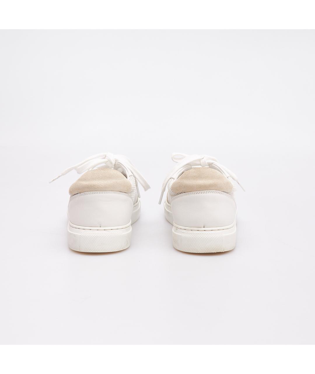 BRUNELLO CUCINELLI Белые текстильные кеды, фото 4