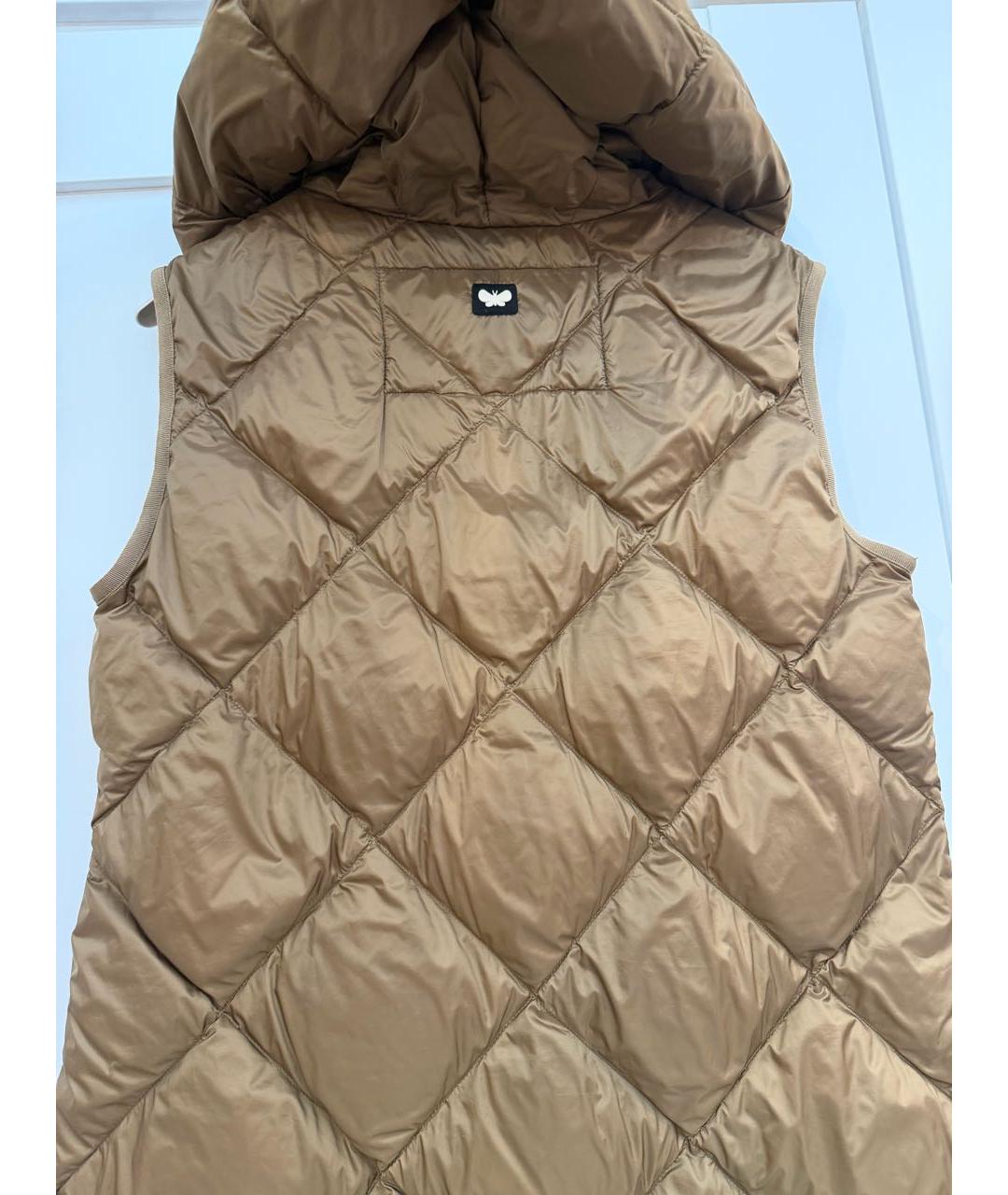 WEEKEND MAX MARA Золотой полиэстеровый жилет, фото 5