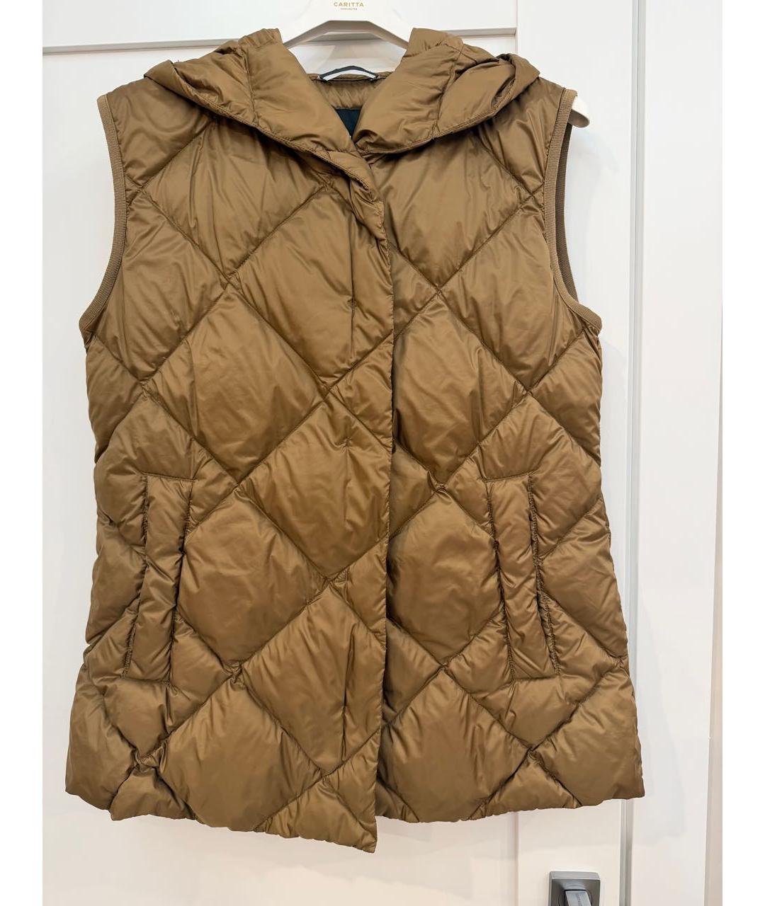 WEEKEND MAX MARA Золотой полиэстеровый жилет, фото 9