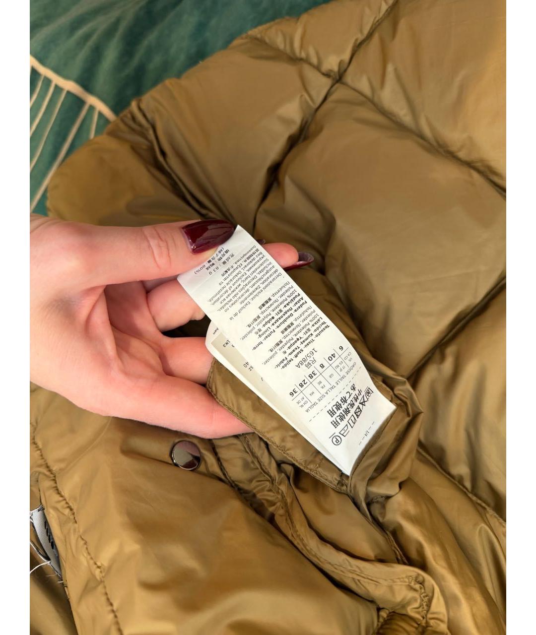 WEEKEND MAX MARA Золотой полиэстеровый жилет, фото 7