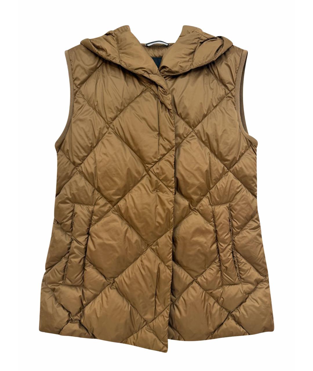 WEEKEND MAX MARA Золотой полиэстеровый жилет, фото 1