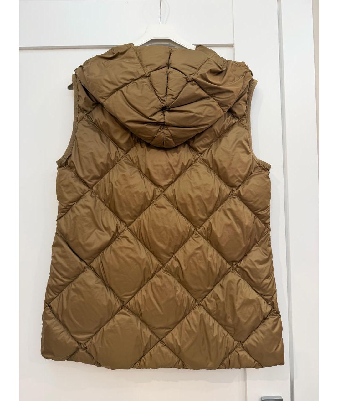 WEEKEND MAX MARA Золотой полиэстеровый жилет, фото 2