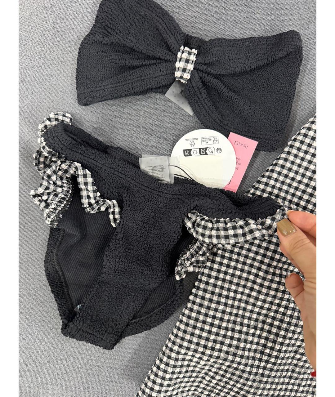 HUNZA G Черный купальник, фото 3