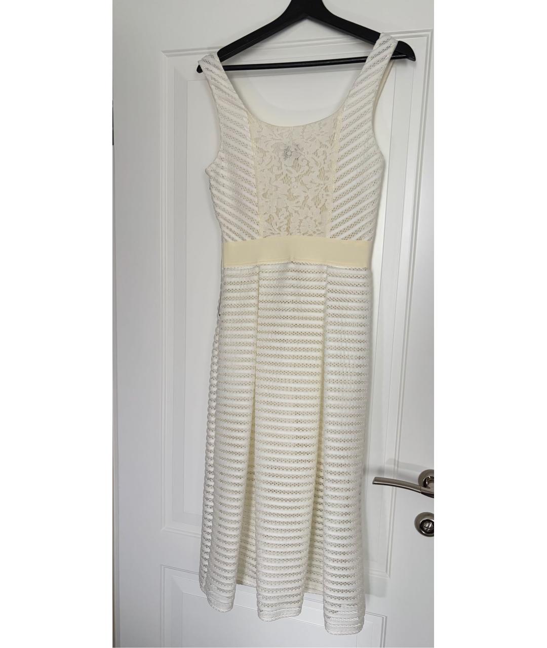 PINKO Белое полиэстеровое повседневное платье, фото 2