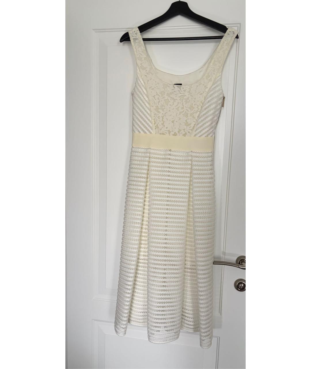 PINKO Белое полиэстеровое повседневное платье, фото 5