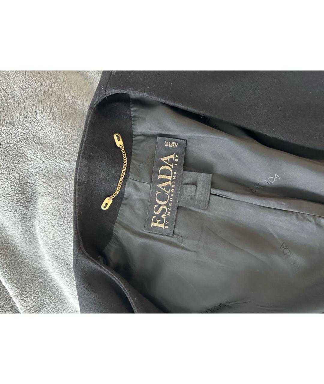 ESCADA Черный шерстяной жакет/пиджак, фото 3