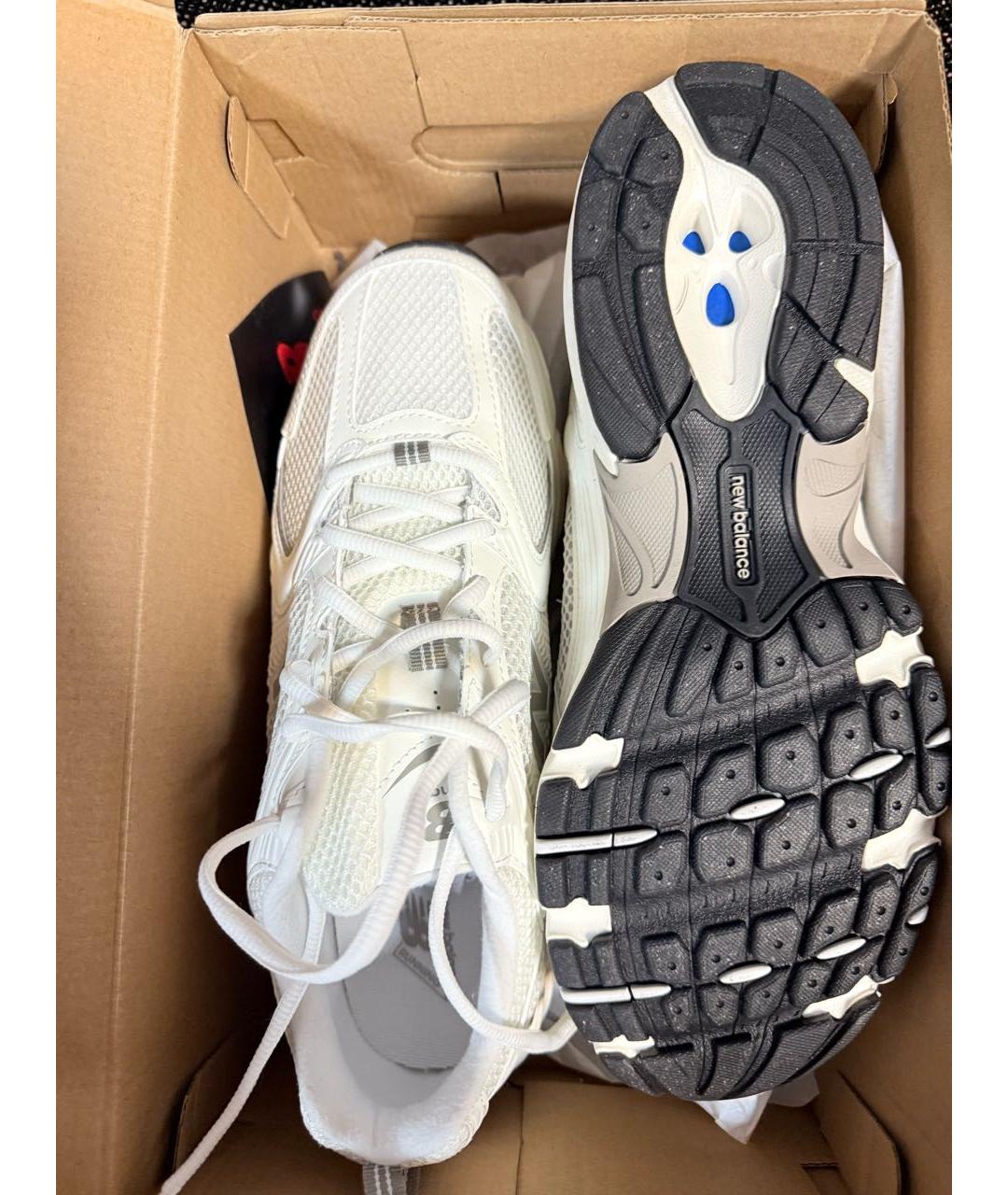 NEW BALANCE Бежевые текстильные низкие кроссовки / кеды, фото 2