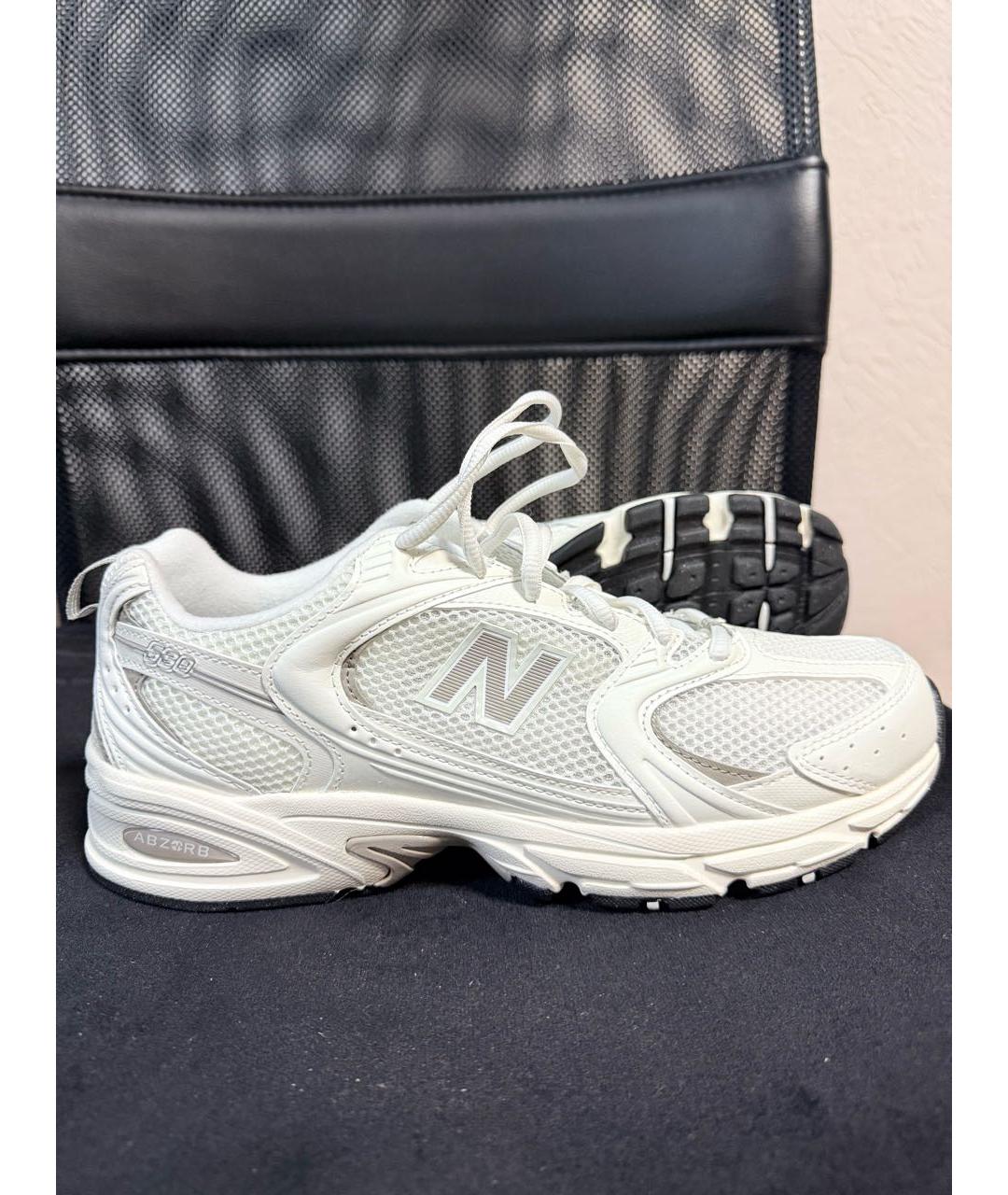 NEW BALANCE Бежевые текстильные низкие кроссовки / кеды, фото 5
