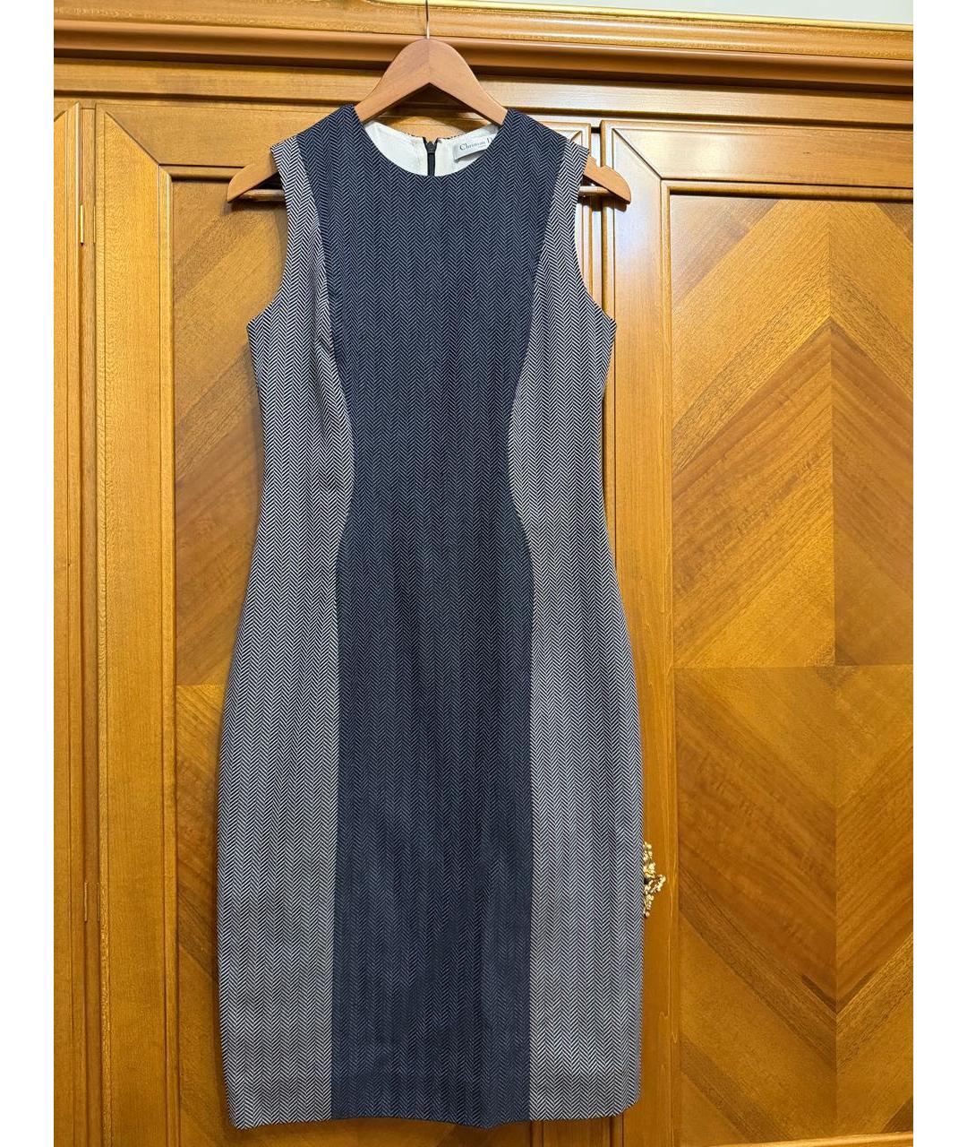 CHRISTIAN DIOR Серое коктейльное платье, фото 6