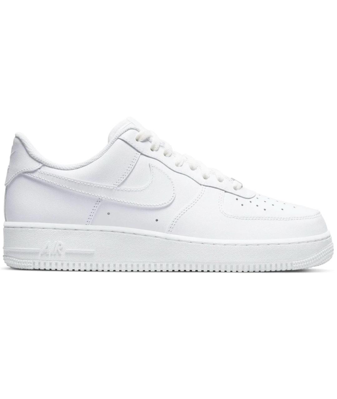 NIKE Белые кожаные низкие кроссовки / кеды, фото 1