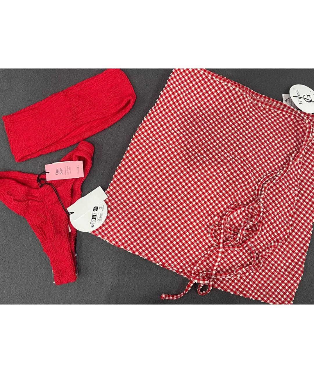 HUNZA G Красный купальник, фото 4