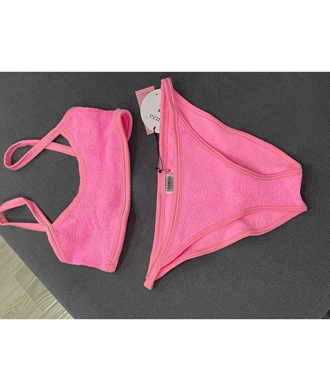 HUNZA G Розовый купальник, фото 3