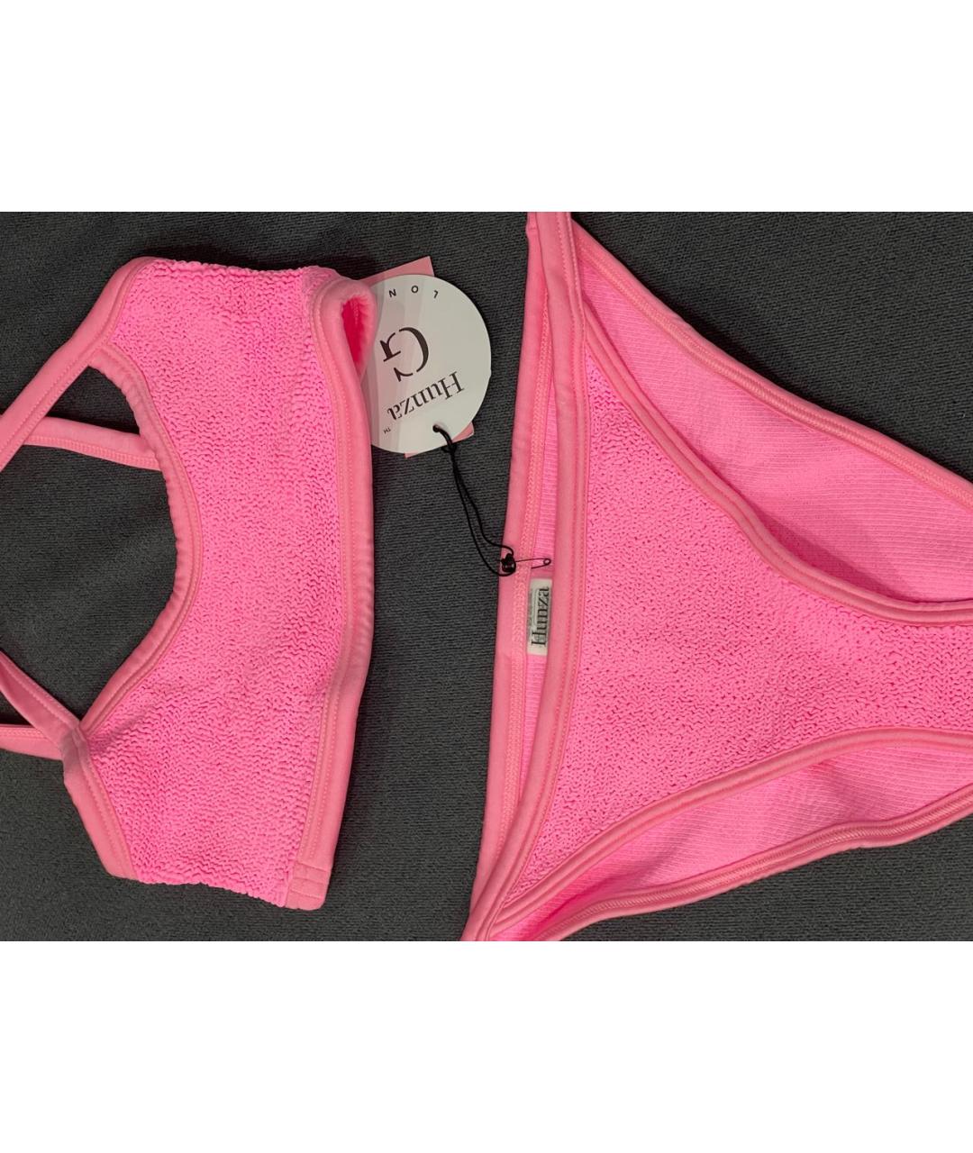 HUNZA G Розовый купальник, фото 4