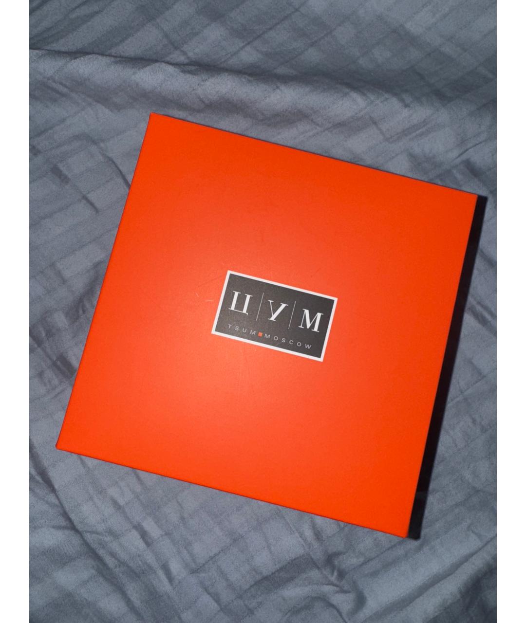 AGNONA Бежевый шелковый платок, фото 4