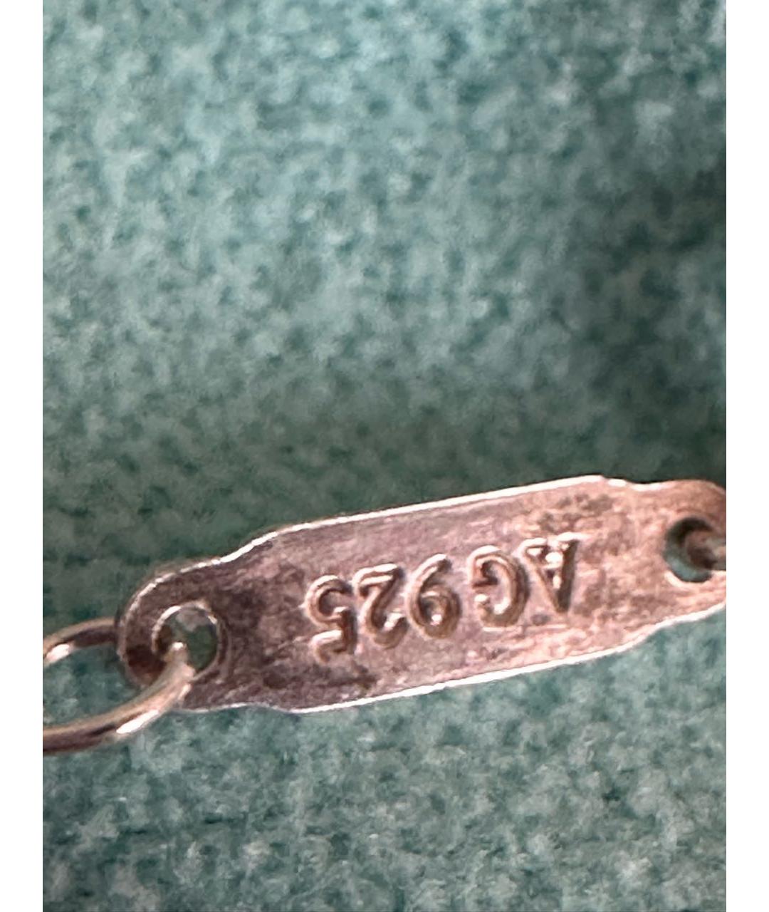 TIFFANY&CO Бирюзовое серебряное колье, фото 7