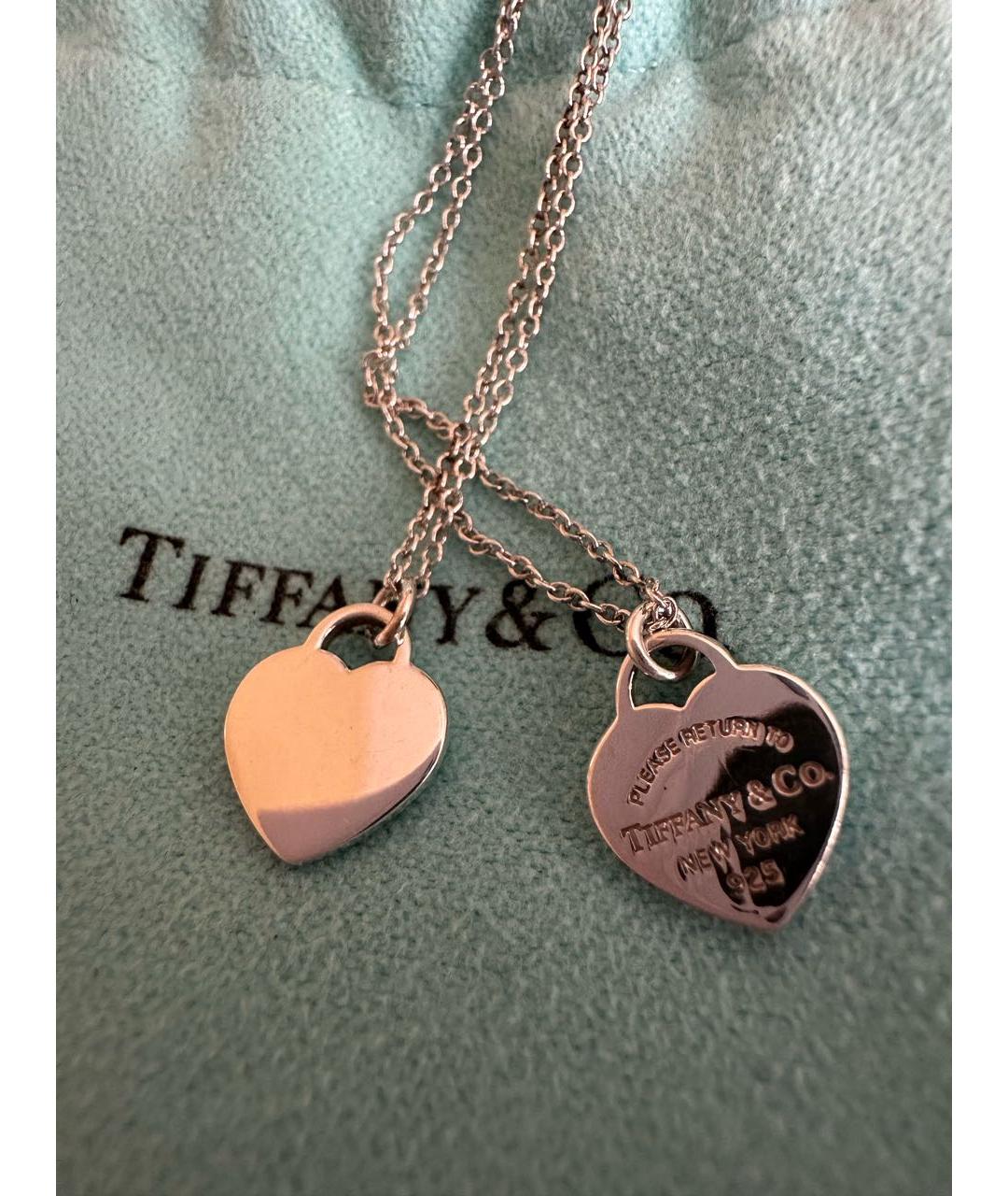 TIFFANY&CO Бирюзовое серебряное колье, фото 3