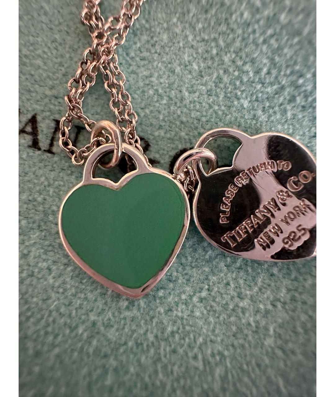 TIFFANY&CO Бирюзовое серебряное колье, фото 2