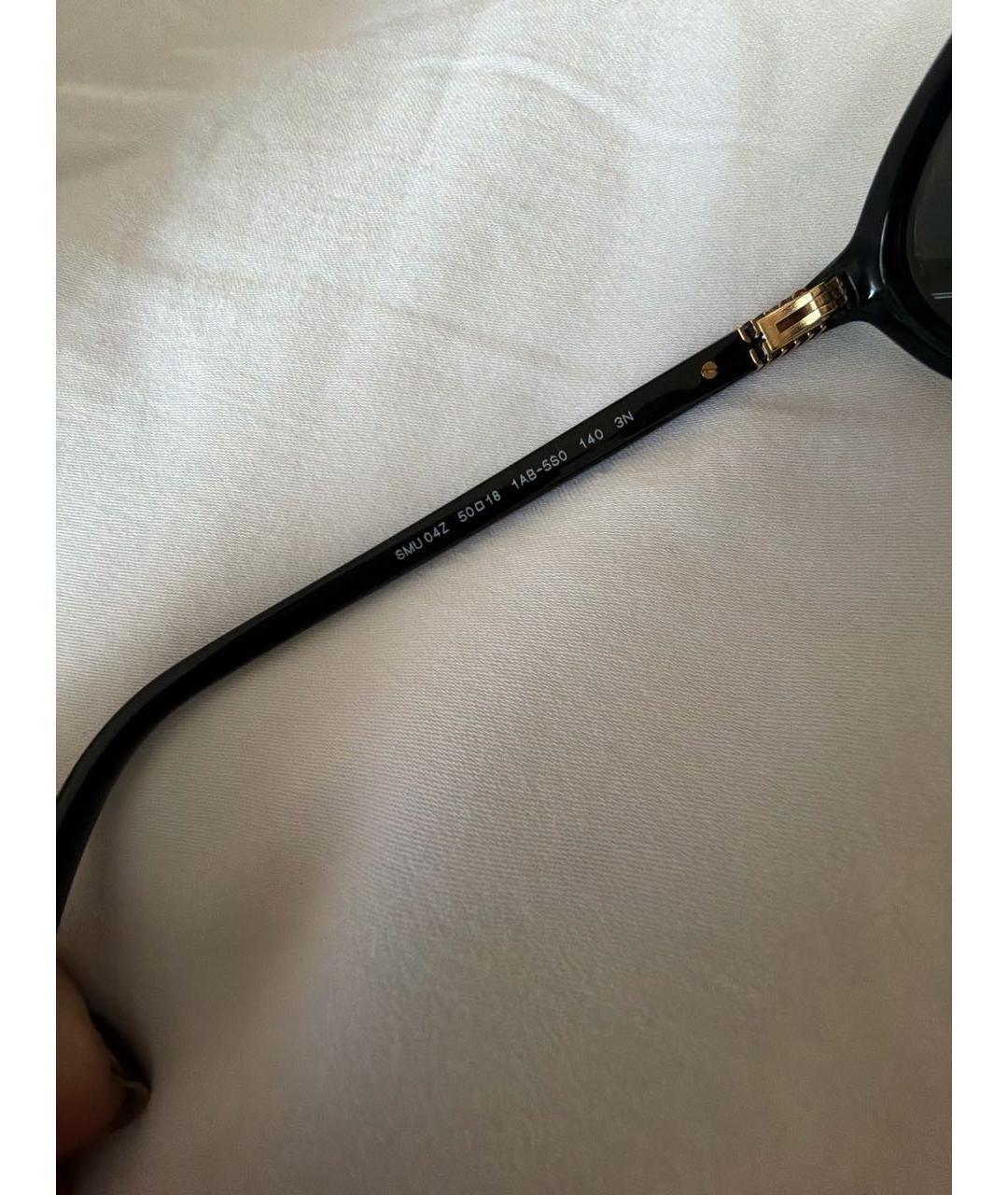 MIU MIU Черные пластиковые солнцезащитные очки, фото 4