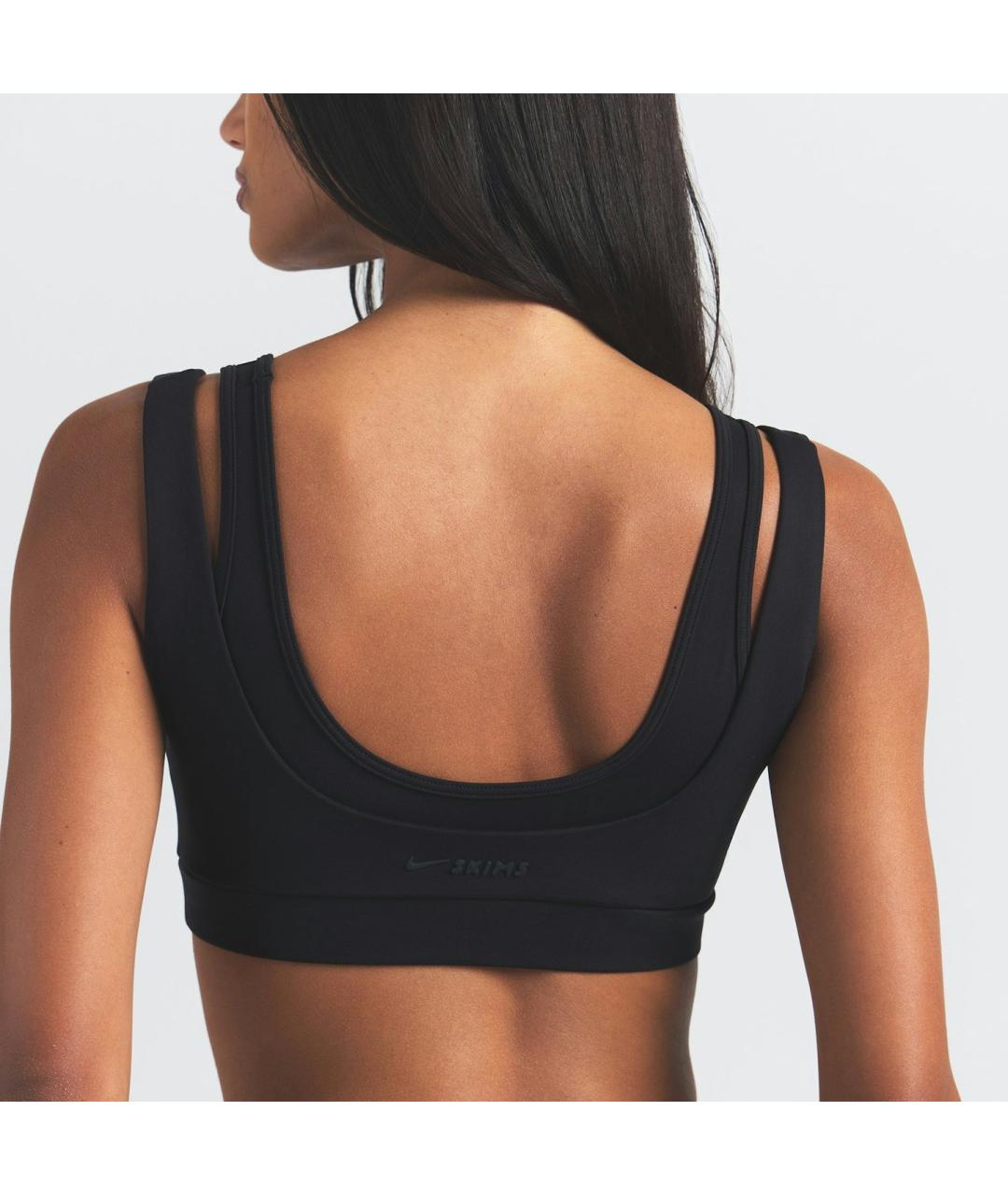 SKIMS Черная полиамидовая майка, фото 4