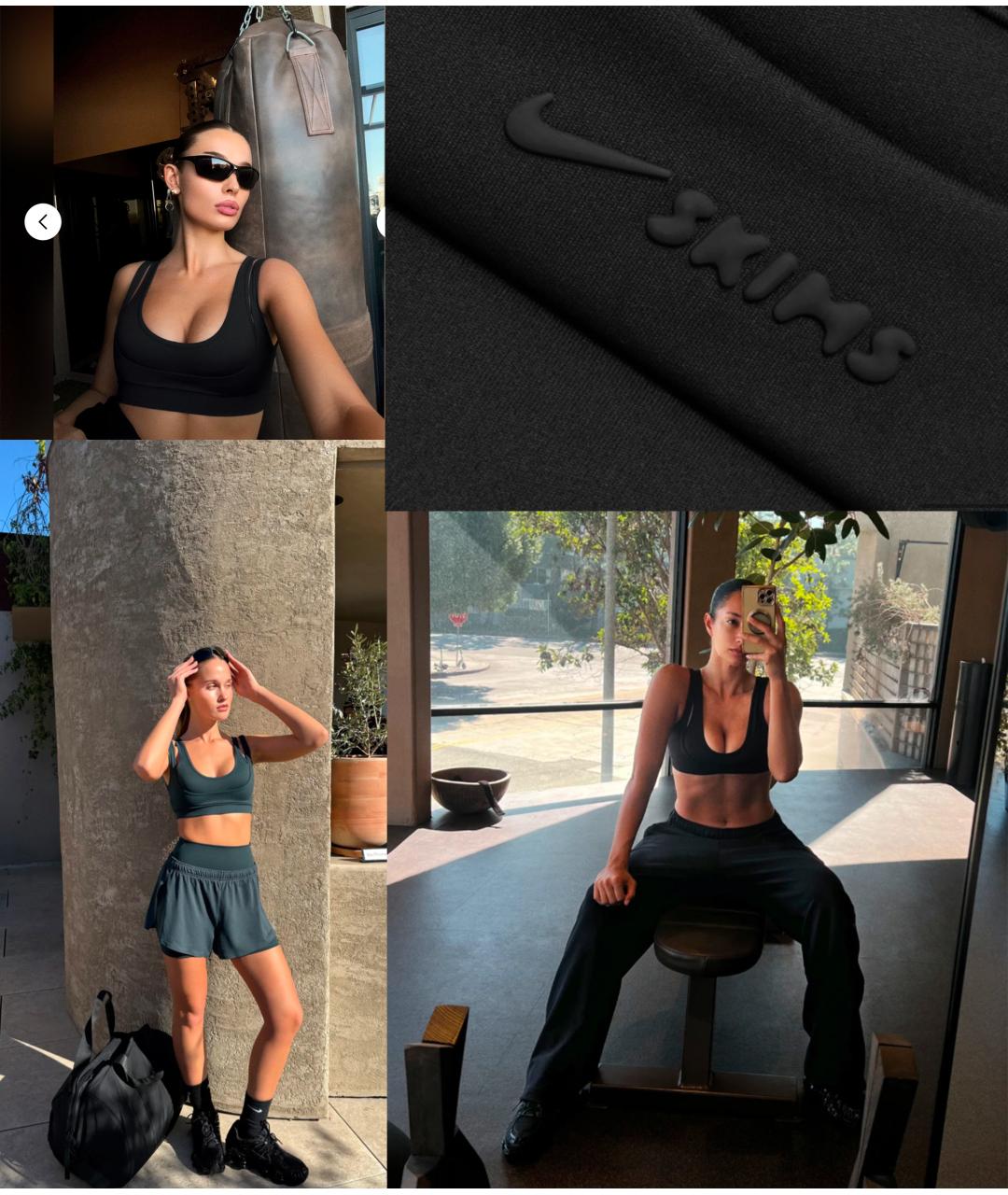 SKIMS Черная полиамидовая майка, фото 7