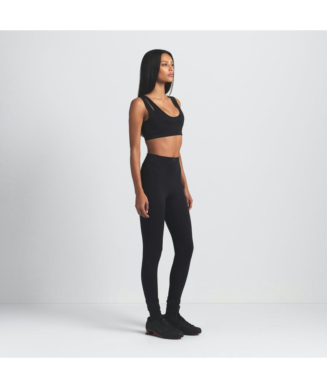 SKIMS Черная полиамидовая майка, фото 5